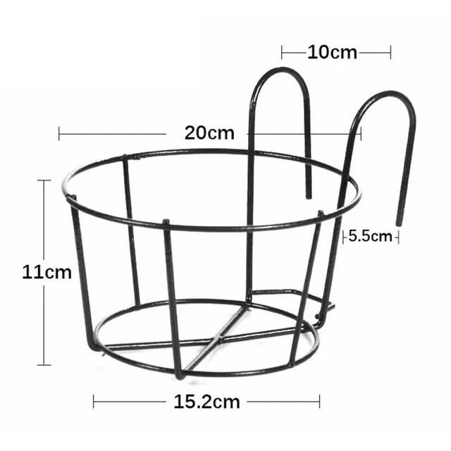 Sill de fenêtre Garde-corps Pot à fleurs suspendu, Balcon Pot de planteur, 3