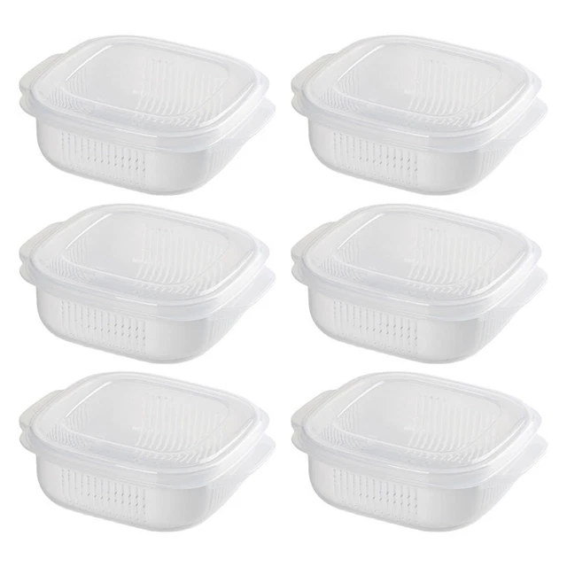 6 piezas Frigorífico Reutilizable - Contenedor - Congelador - Organizador Rice