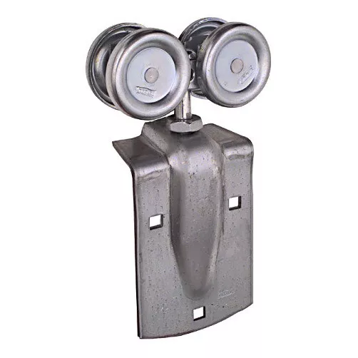 Pair Zinc Plated Rigid Box Rail Hanger w/ Single Door Strap (225 lb. Capacity)