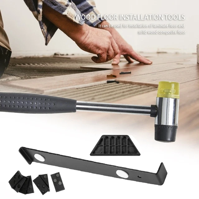 Kit Installazione Pavimenti Laminato - 40 Distanziatori, Barra Di Trazione, Martello E Ginocchiere - Foto 6