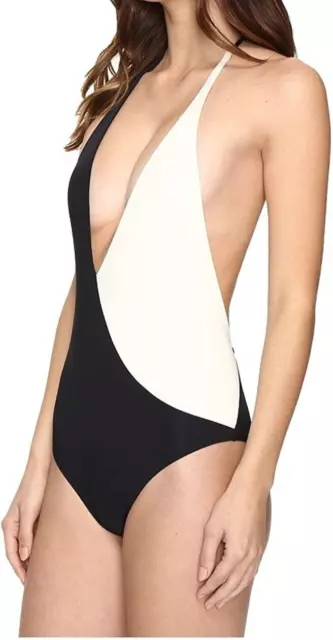 Vitamin A Women's Mirage Plunge Maillot The Domino Effect Size XS 2