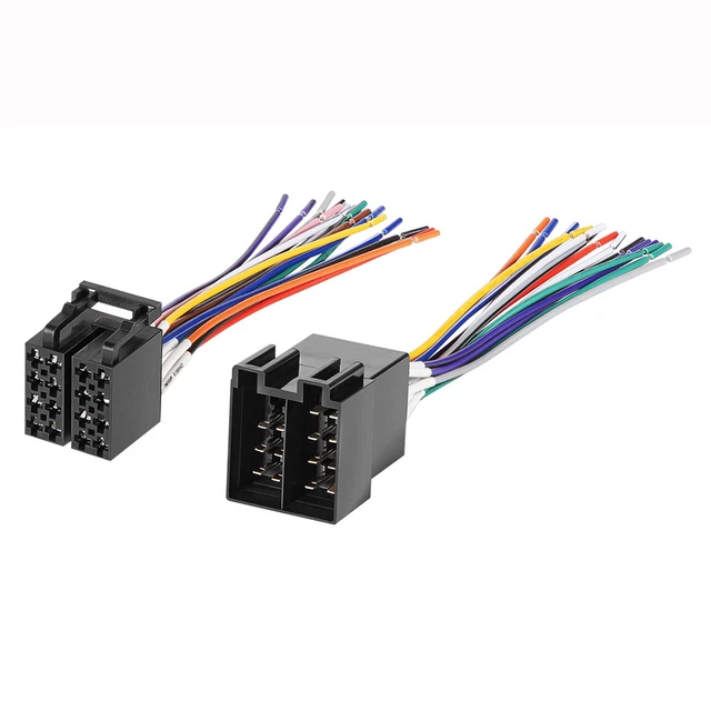 16 PIN RADIO ISO Wire Harness Adapter for Peterbilt Freightliner Semi