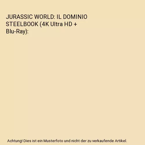 JURASSIC WORLD: IL DOMINIO STEELBOOK (4K Ultra HD + Blu-Ray), Chris Pratt