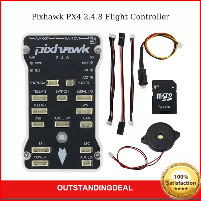 Pixhawk PX4 2.4.8 Flight Controller 32 Bit ARM PX4FMU PX4IO Combo For RC Toys