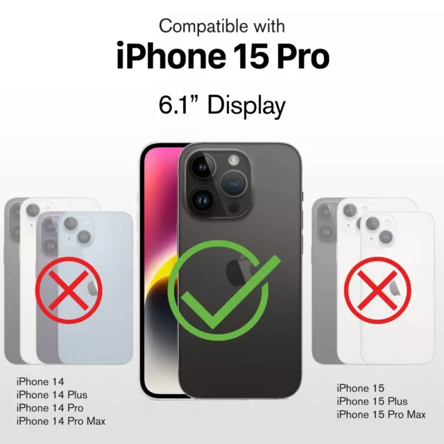 Vena for iPhone 15 Pro [PRIVACY] Anti-Spy Tempered Glass Screen Protector Guard 2