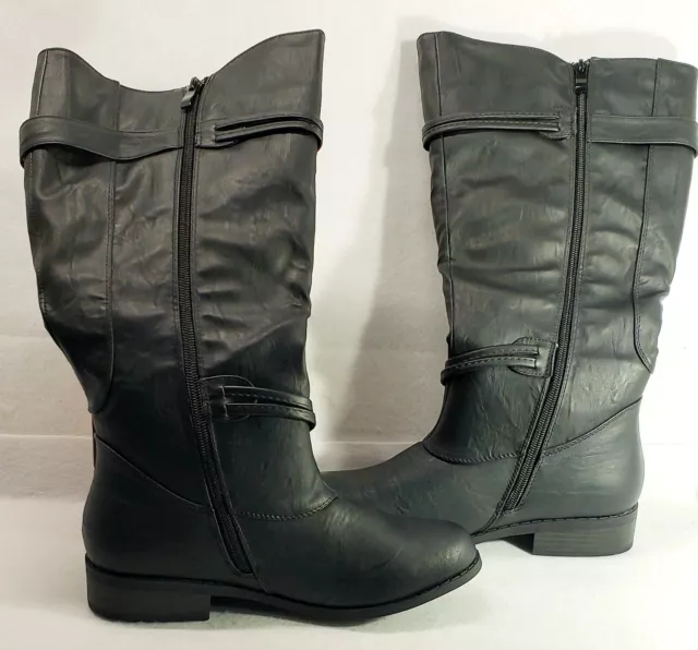 Journee Collection Harley Wide Calf Boots Women's Size 7.5/New