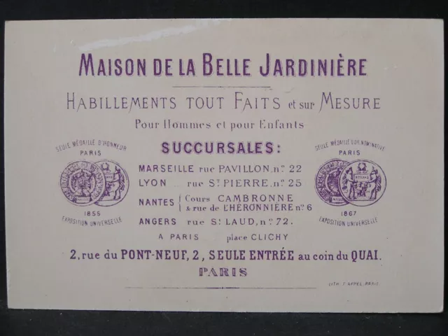 La Belle Jardinière, Paris: Très Joli Chromo, Le Petit Escrimeur...Appel. 2