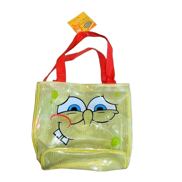 Nickelodeon SpongeBob Vegan Leather Crossbody Bag – Adjustable Sling Bag With Applique