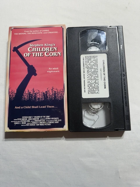 VINTAGE CHILDREN OF the Corn VHS Stephen King Horror Blockbuster Rental ...