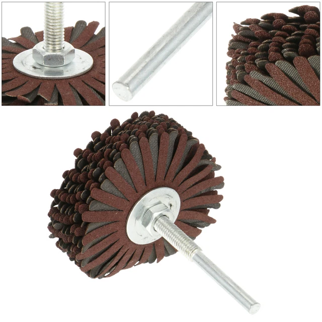Abrasive Polishing Tool Sandpaper Wheel Nylon Flap Brush Metal Grinding Disc