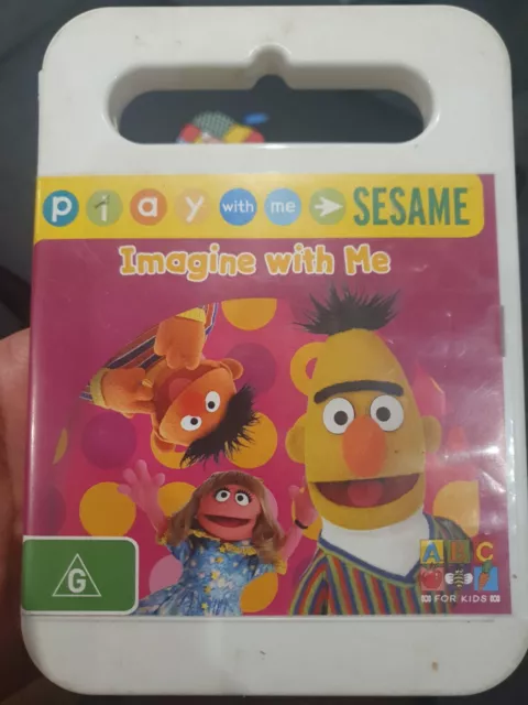 2 Play with me Sesame DVDs and 3 Sesame Street VHS s All Good