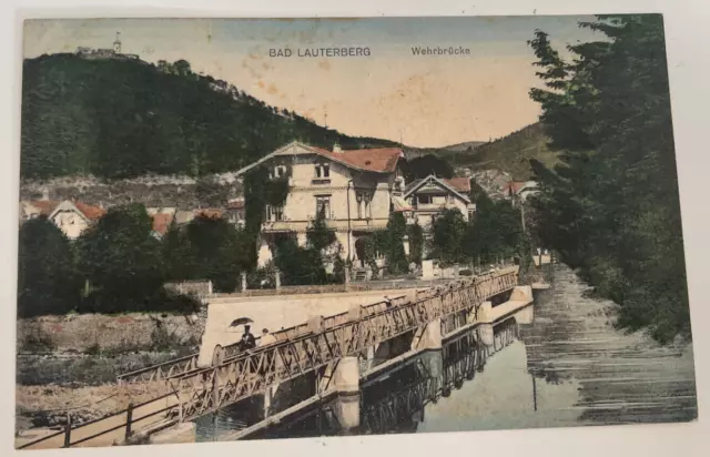 Org.AK,,Bad Lauterberg,,Wehrbrücke,,um 1910