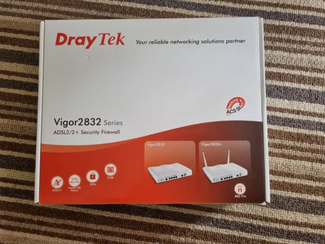 DrayTek Vigor 2832 Router Firewall (ADSL+VDSL) - V2832-K