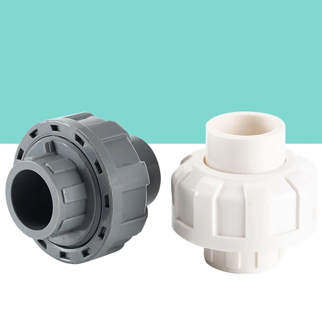 3pcs Blue Straight Connector PVC Equal Fittings New Union Connectors  Fish Tank