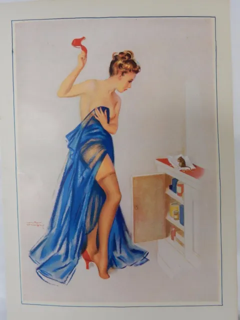 Boudoir Salon années 1940 Décor Années 50 Impression Vintage de Photographes Studio Rat Nu 2