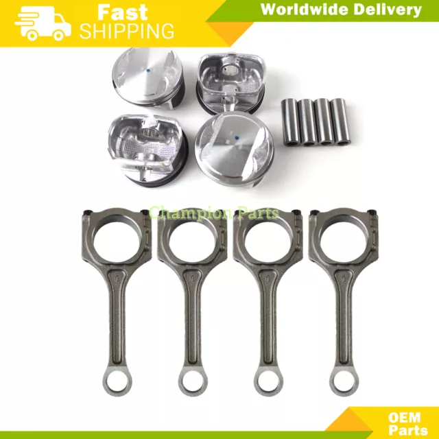 G4KD Engine Con Rods & Piston Kit for 10-13 Hyundai Tucson KIA Forte 5 DOHC 2.0L