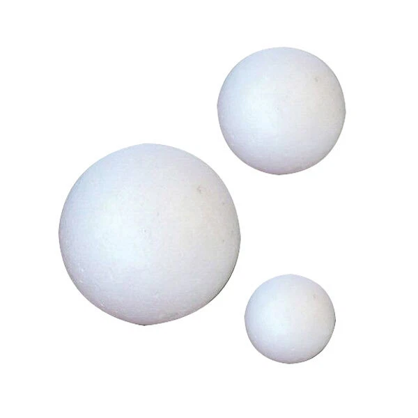 Boules En Polystyrène - 4 Cm - 10 Pcs - Blanc - Objets Décoratifs - Maison