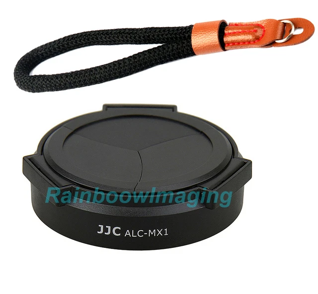 JJC ALC-MX1 Auto Open Close Self-Retaining Lens Cap Cotton Strap Penax MX-1