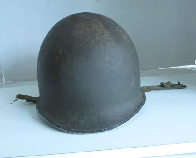 WW 2 US Army, or Marine Corps M 1 Fixed Bale Front Seam Helmet $225.00 ...