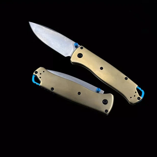 Brass Handle Mark S90V Blade BM BUGOUT 535-3 Folding Pocket Knives
