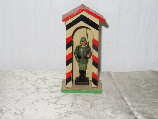 ELASTOLIN LINEOL SOLDAT Offizier Fernglas Karte Heer Wehrmacht II. WK