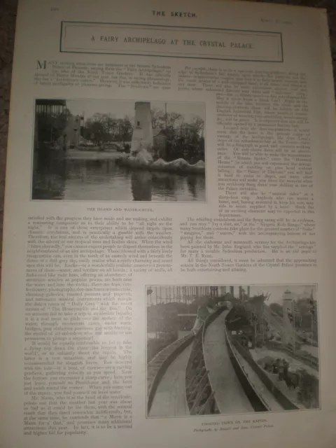 Photo article A Fairy Archipelago at Crystal Palace Sydenham London 1903 ref Z