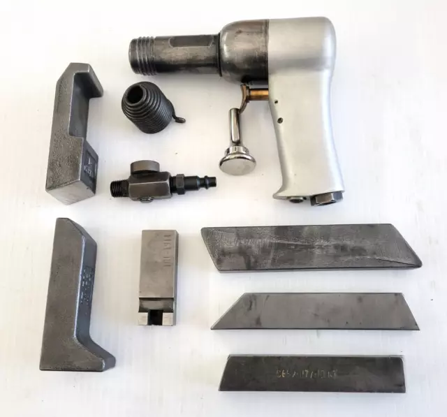 NICE! Rebuilt Chicago Pneumatic 2x Rivet Gun and Bucking Bar Starter Kit