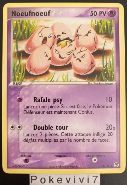 Carte Pokemon NOEUFNOEUF 33/112 Bloc EX Rouge Feu Vert Feuille FR NEUF
