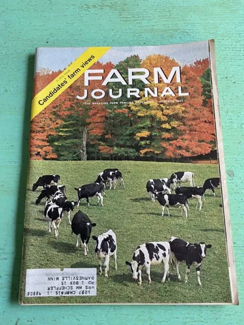 Vintage October 1964 Farm Journal American Agriculture News Magazine Farming