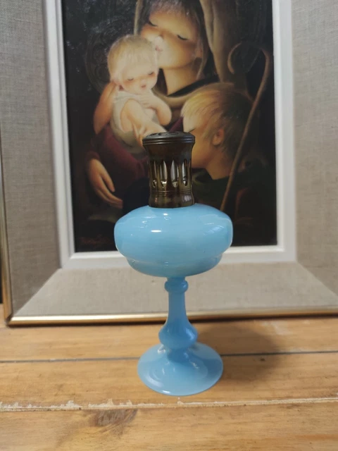 Jolie Lampe Berger Opaline Bleue 3