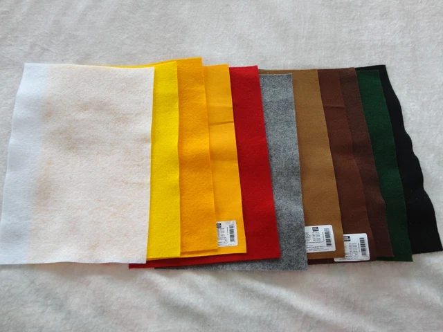 11 Filzplatten 20x30 cm versch. Farben