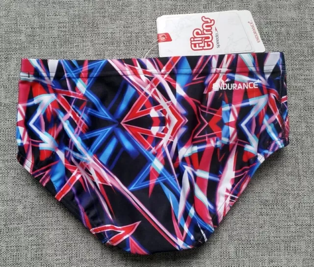 SPEEDO BOYS Endurance+ Waterloo Flipturns Swimming Brief AUS Size 10 & 12 & 14 2