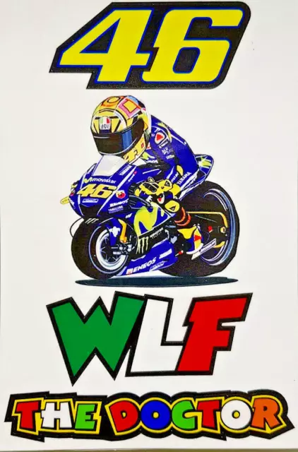 46 Valentino Rossi kit P2 the docdor adesivo stickers tributo adesivi WLF