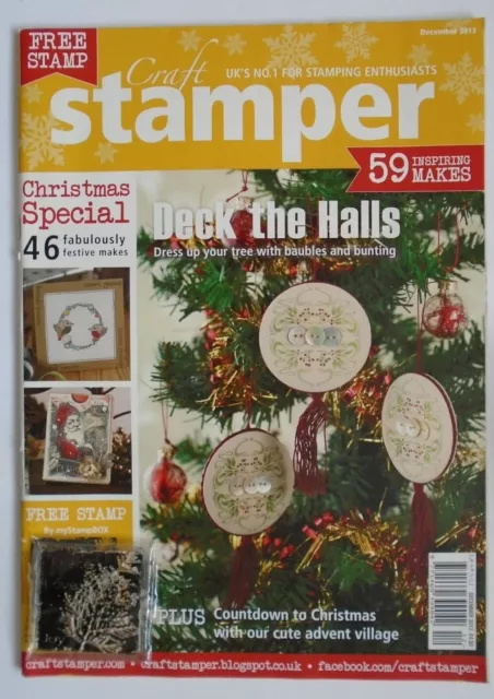 Craft Stamper Magazine - Including Stamp - Issue December 2013