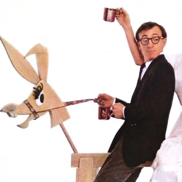 1966 Smirnoff Vodka Mule Party Original 2-Page Print Ad Woody Allen