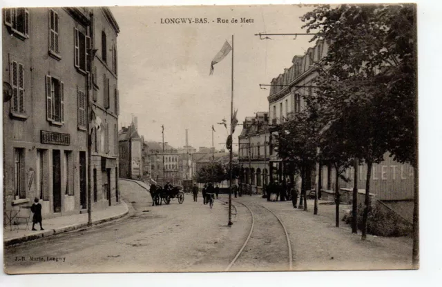 LONGWY - Meurthe and Moselle - CPA 54 - the café de la rue de Metz