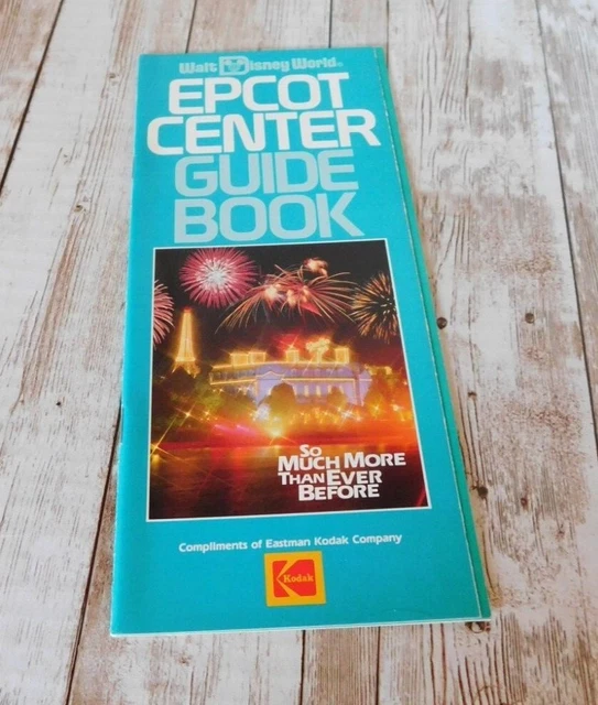 1988 DISNEY EPCOT Center Guide Map Illuminations Captain EO Kitchen ...
