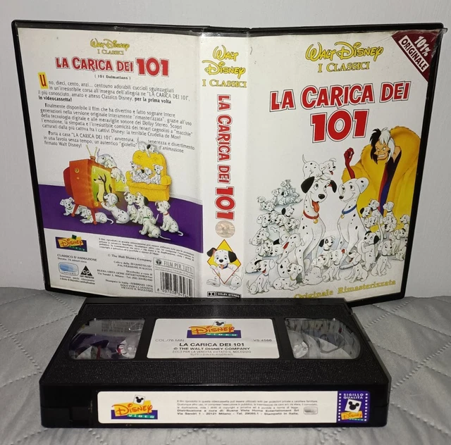 VHS WALT DISNEY La Carica Dei 101 videocassetta edizione originale rimasterizzat EUR 14,90 VHS WALT DISNEY La Carica Dei 101 videocassetta edizione originale rimasterizzat EUR 14,90