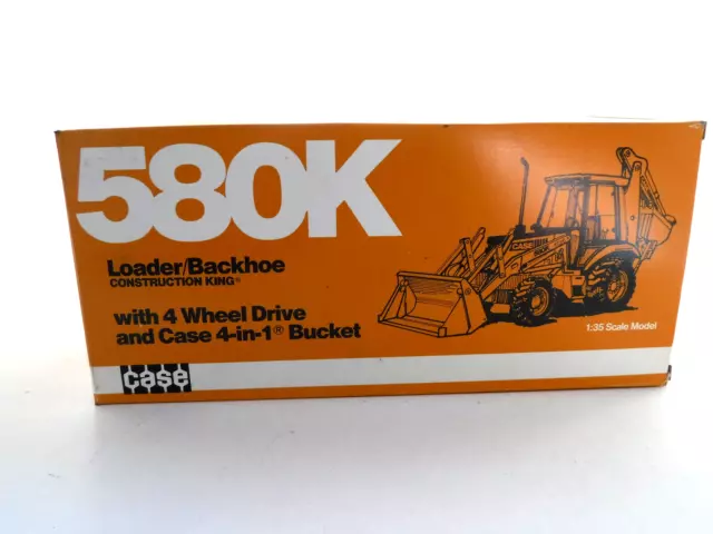 Ertl Case 580K Loader Backhoe- Construction King - Made In Germany - Mnrfb