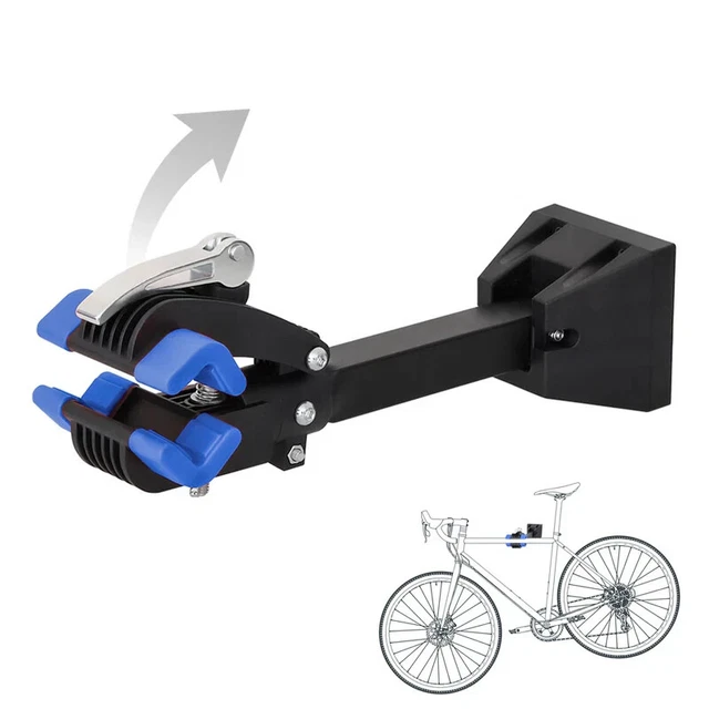 Support Vélo Béquille Latérale - Fixation Au Sol - Noir - Pour Réparation & Entretien