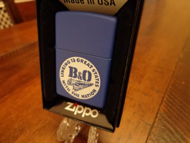 B&O Railroad Zippo Lighter Mint In Box