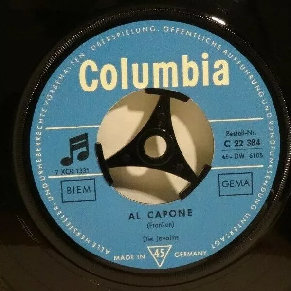 THE JAVALINS - Al Capone/Javalin's Beat ✔️ 7" Single -Columbia 1963 GER