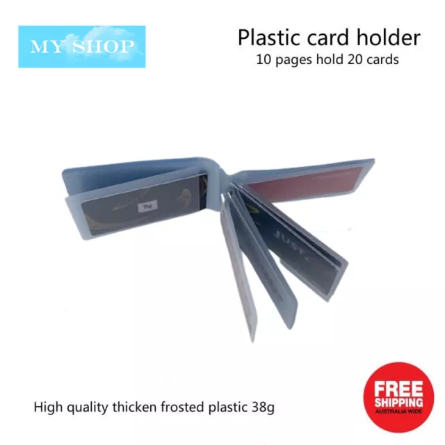 10 Page 20 Cards Plastic Card Holder- Extra Cards Refill - Landscape Orientation