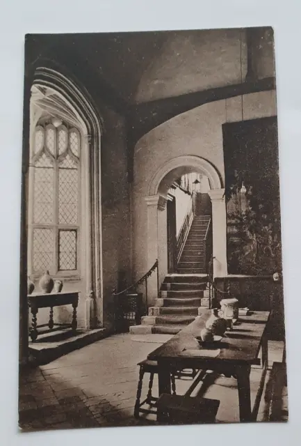 Vintage Unposted B&W Postcard - Banqueting Hall, Strangers Hall, Norwich (b)