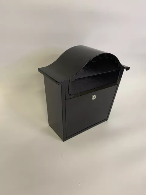 London Letterbox Home Wall Mountable Lockable Letter Box - Black