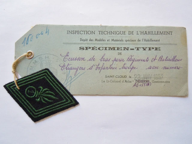 Patch ALAT 4° Régiment Hélicoptères - Insigne Losange Tissu Modèle 1945 Original