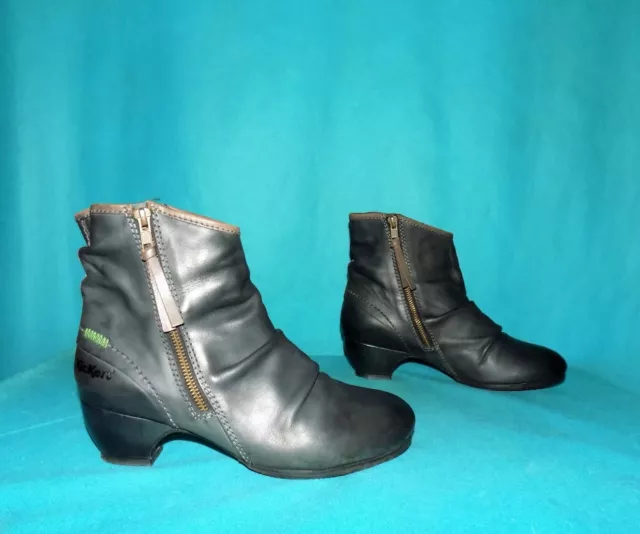 bottines boots KICKERS en cuir gris foncé pointure 40 EUR