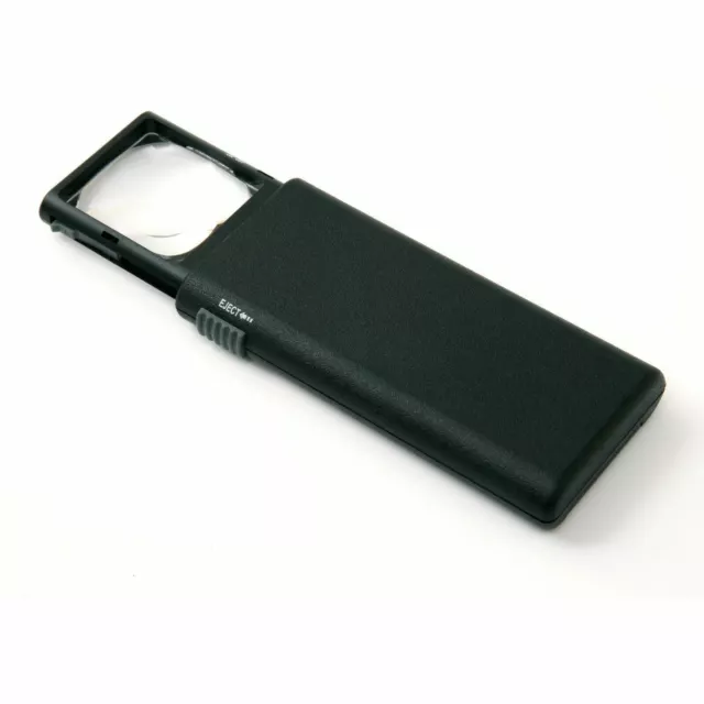 Pocket Magnifier 5x Power Aspheric Lens LED Light Carson LP-66 LumiPop Pop-Out