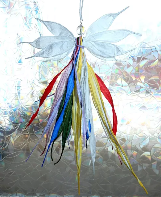 NEU - Deko Regenbogen Engel -Handarbeit, Bunt, Angel, Papier, Fenster, Geschenk