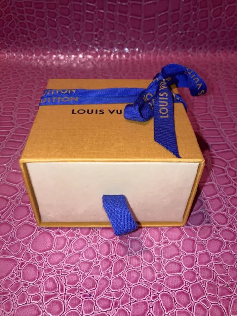 Louis Vuitton EMPTY Small Drawer Box with dust bag, ribbon, bag 3.5” x 5.5”